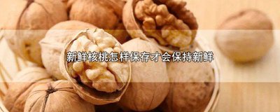 ​新鲜核桃怎样保存才会保持新鲜 新鲜核桃怎样保存才会保持新鲜不变质