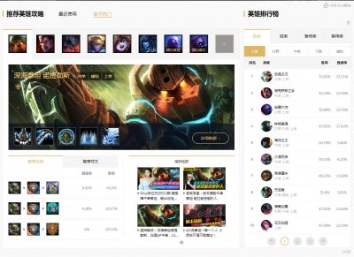 ​LOL：国服全新攻略中心上线 国服玩家与韩服玩家英雄选择差异大